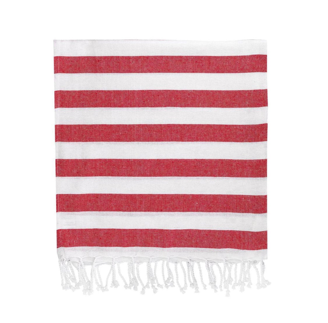 Red and white deals beach towel