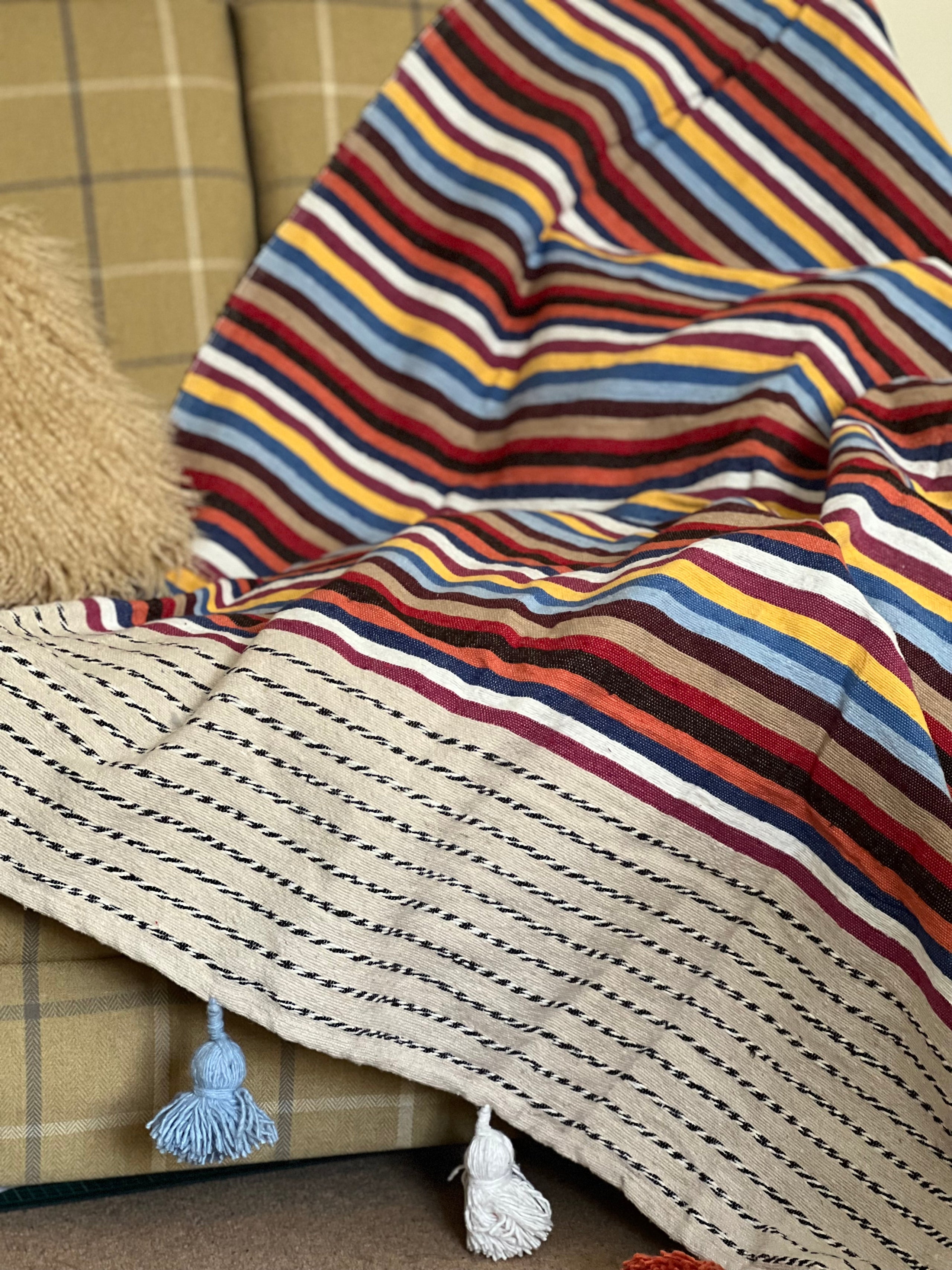 Moroccan Tassel Blanket